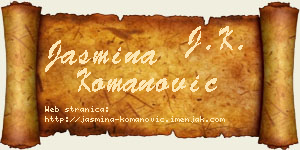 Jasmina Komanović vizit kartica